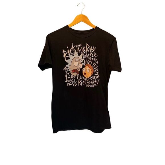 Adult Swim. Rick and Morty Forever. Men's Black Tee. Size Medium. - Picture 1 of 7